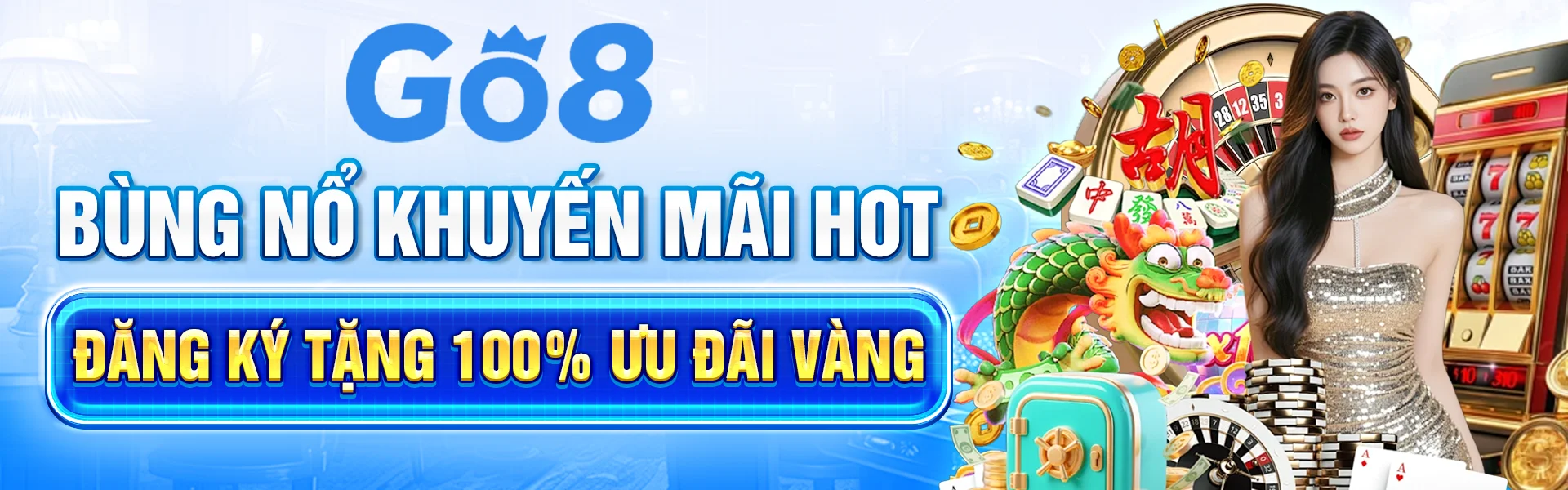 Banner giới thiệu các chuyên mục thể thao, esports và giải trí của Go8